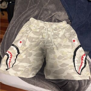 Bape Shark Face Camo Shorts